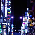 銀座の夜景 繁華街