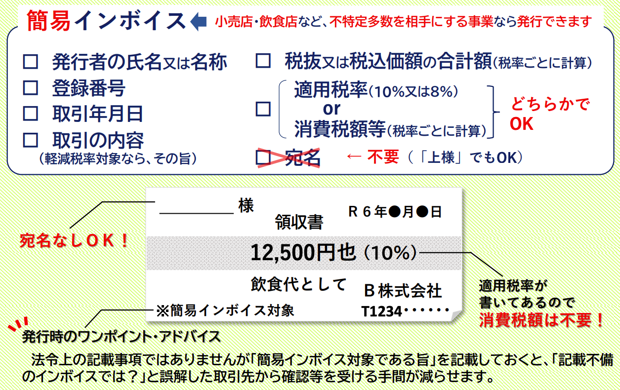 簡易インボイス