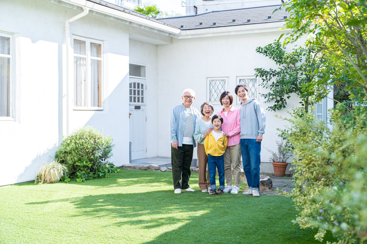 二世帯住宅の家族